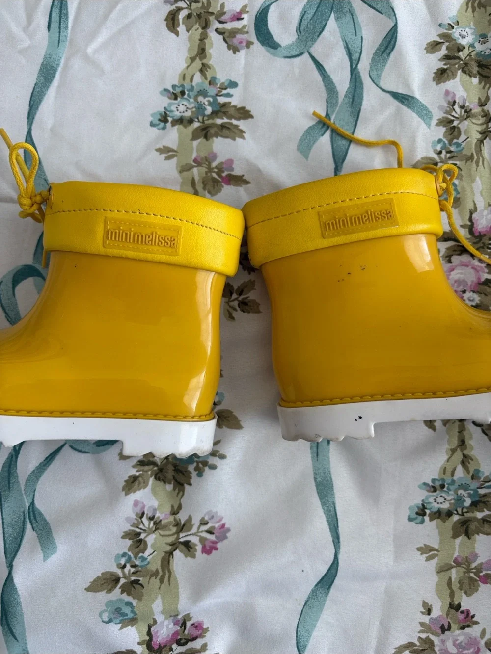 MINI MELISSA MINI RAIN BOOTS YELLOW KIDS 7